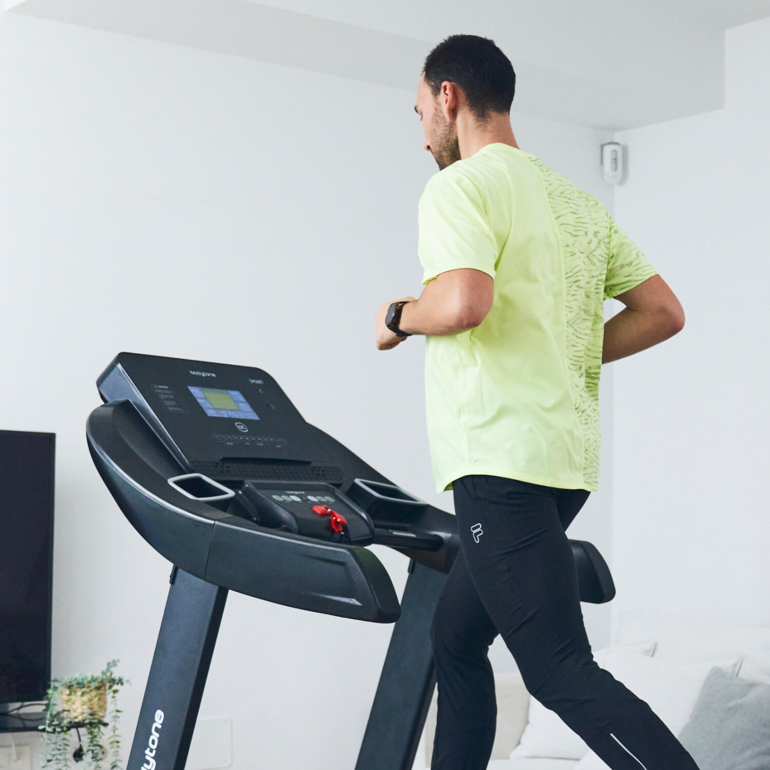 Passadeira de corrida dobrável Bodytone AR600SM-G cinzento inteligente 20km/h 3/8