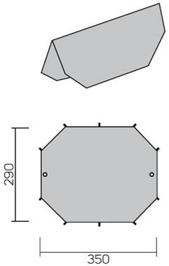 Tarp płachta namiotowa Hannah Skyline 2