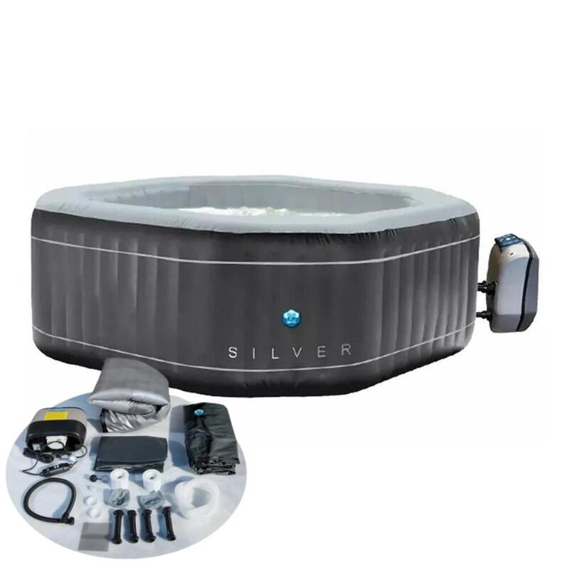 Spa hinchable Netspa Silver para 5/6 personas con accesorios incluidos