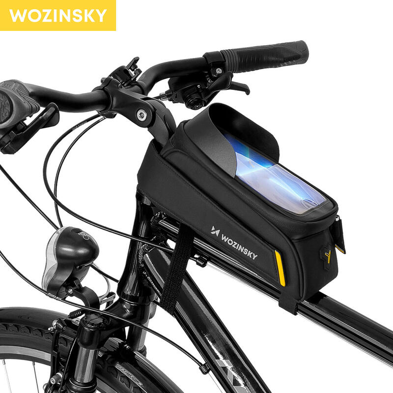Torba rowerowa na ramę Wozinsky  wodoodporna 1 L czarny
