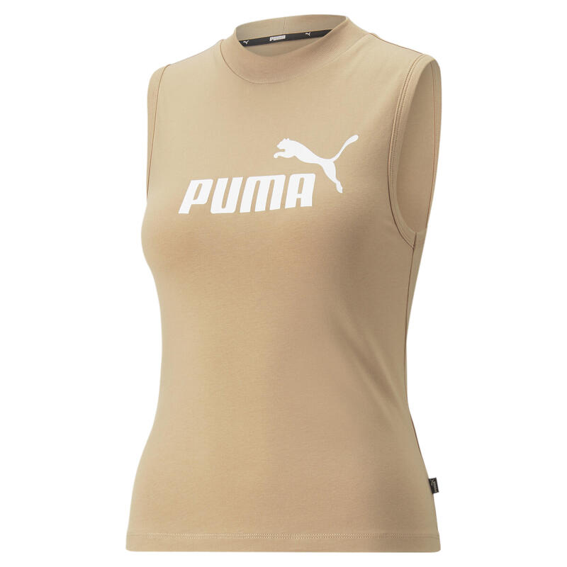 Essentials Slim Logo tanktop voor dames PUMA