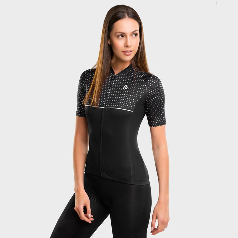 Maglia da ciclismo ultraleggera da donna M3 Milano SIROKO Nero