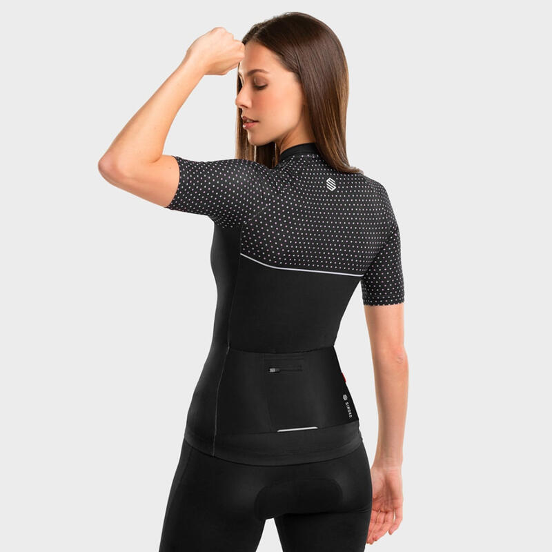 Maillot de manga corta mujer ultraligero ciclismo M3 Milano SIROKO Negro