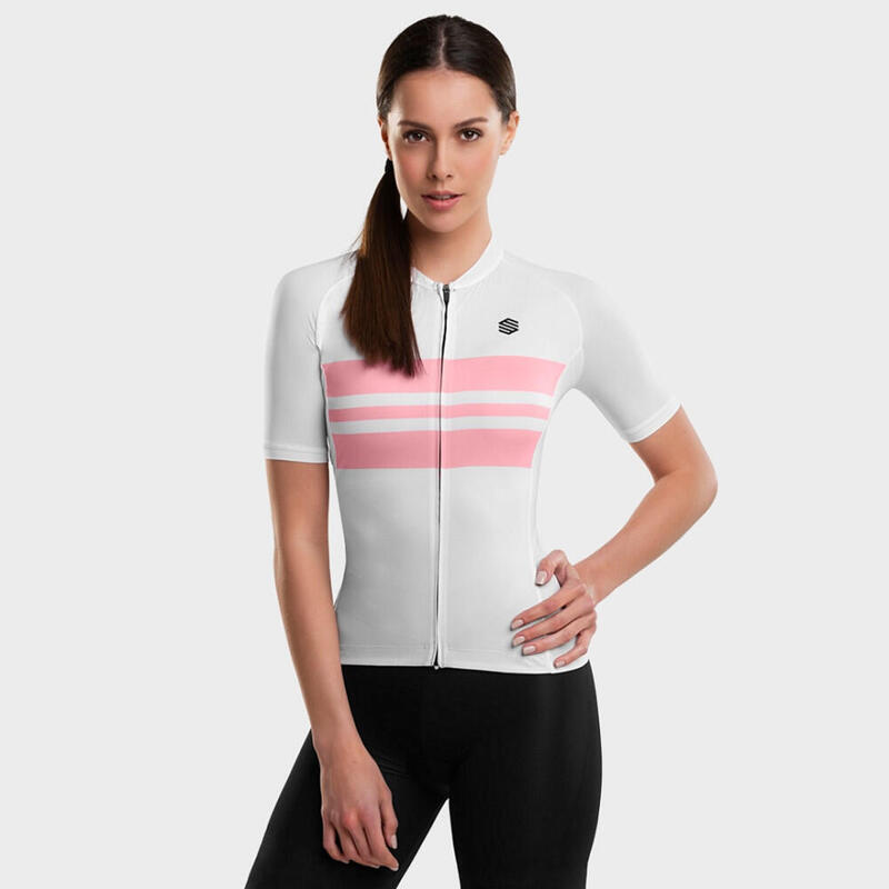 Maillot de manga corta mujer ultraligero ciclismo M3 Queen Series SIROKO Blanco