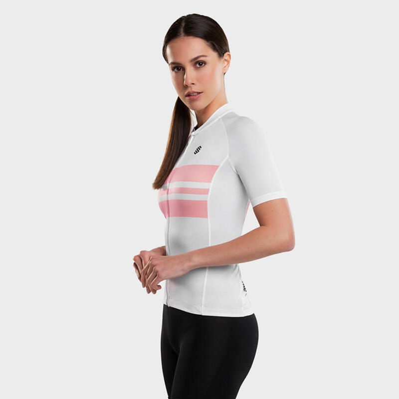 Maillot de manga corta mujer ultraligero ciclismo M3 Queen Series SIROKO Blanco