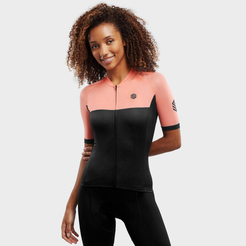 Maillot manga corta ultraligero ciclismo SIROKO M3 Aprica Negro Mujer