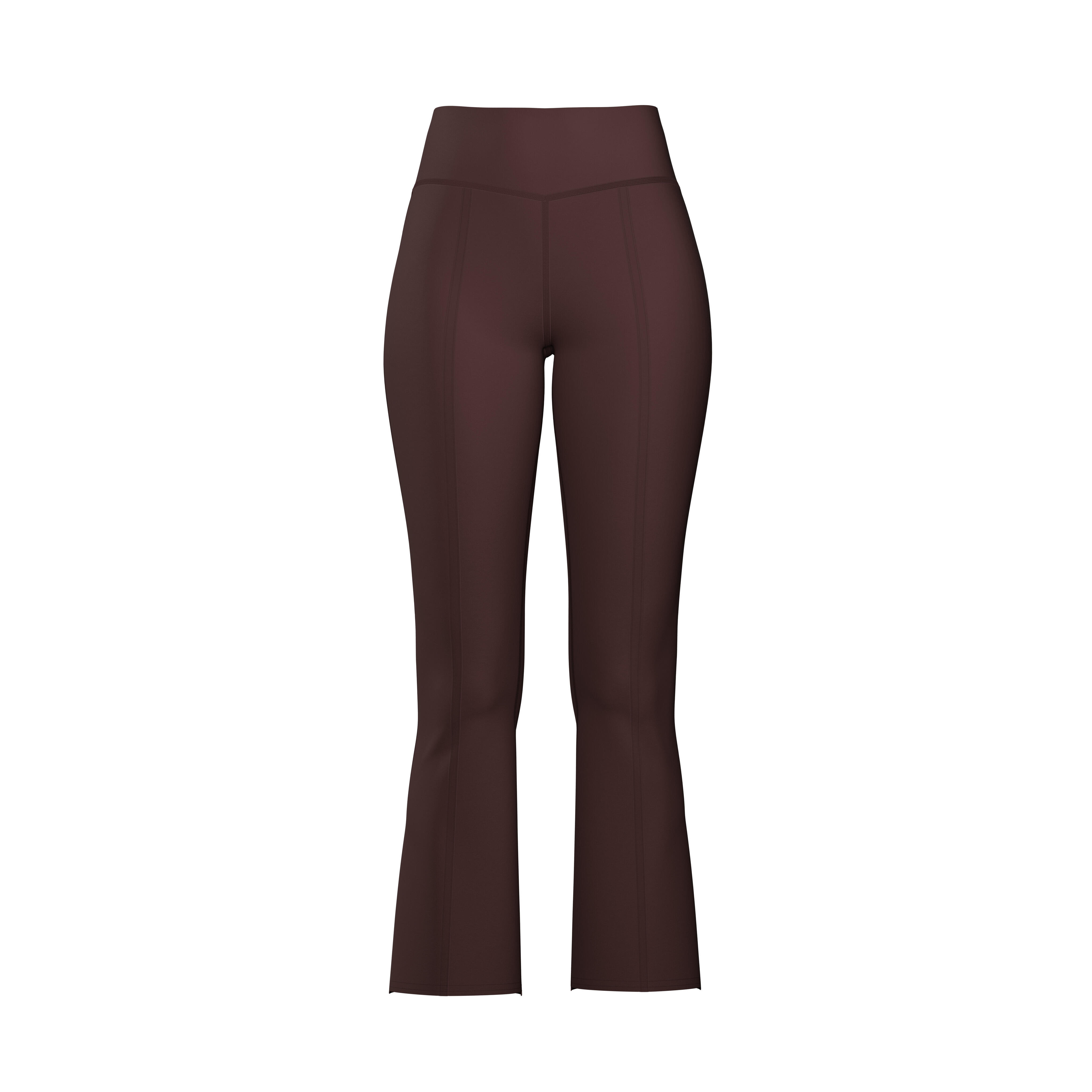 Leggins Mallas flare de mujer en tejido performance con capri