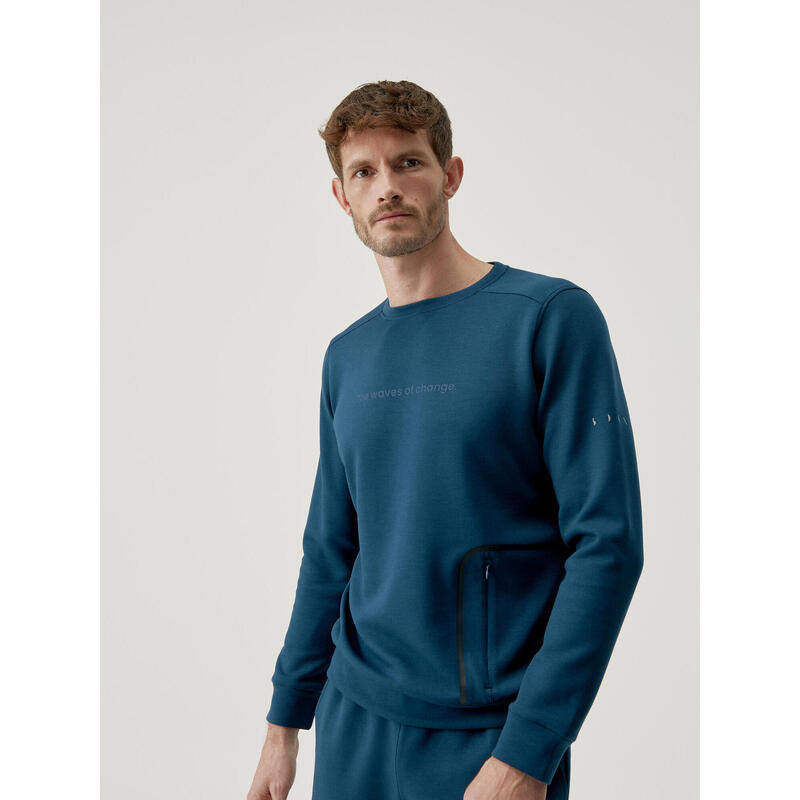 Sweat-shirt homme en tissu performant avec poche