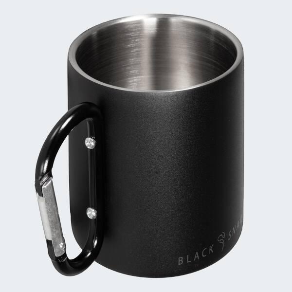 Camping-Thermotasse 300 ml | Karabinerhaken | Edelstahl | 1 Becher 3/7