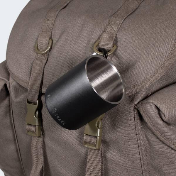 Camping-Thermotasse 300 ml | Karabinerhaken | Edelstahl | 1 Becher 7/7