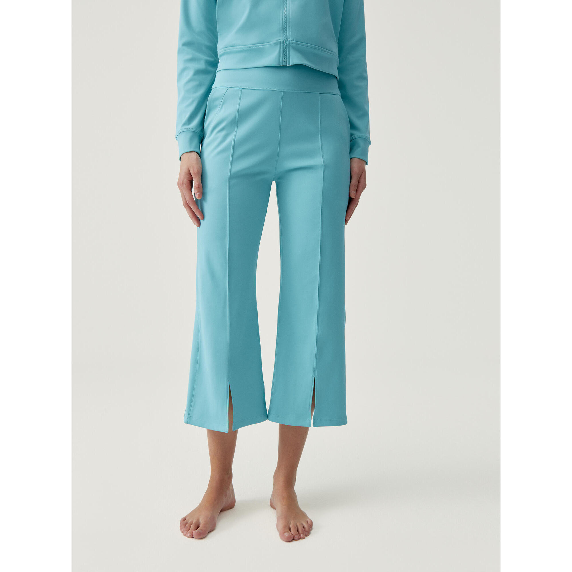 Pantalon Sport Femme Coupe Droite Longueur Cheville