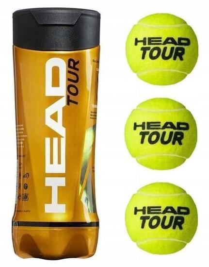 Tube de 3 balles de Tennis Head Tour