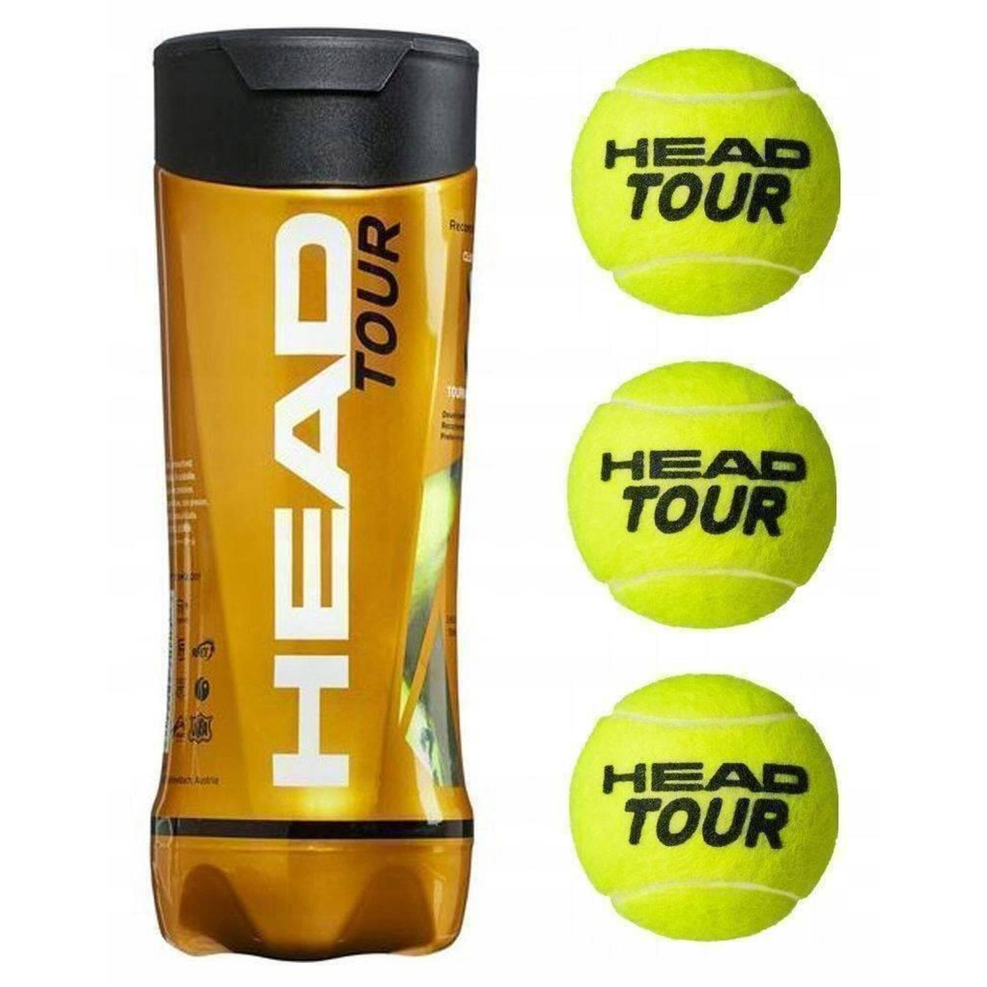 Piłki do tenisa ziemnego Head Tour x3