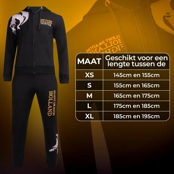 Ali's-Silent Dragon Holland-Jogging Suit-Kickboxing-Taille S