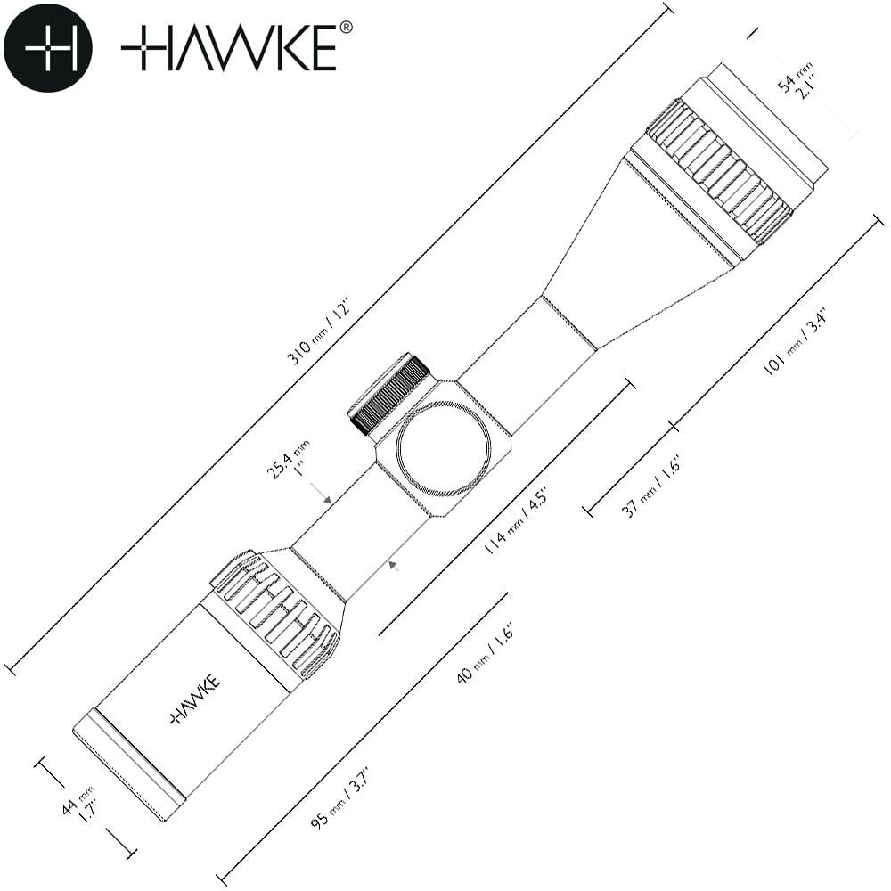 Mira Hawke Airmax 3-9X40 AO 3/6