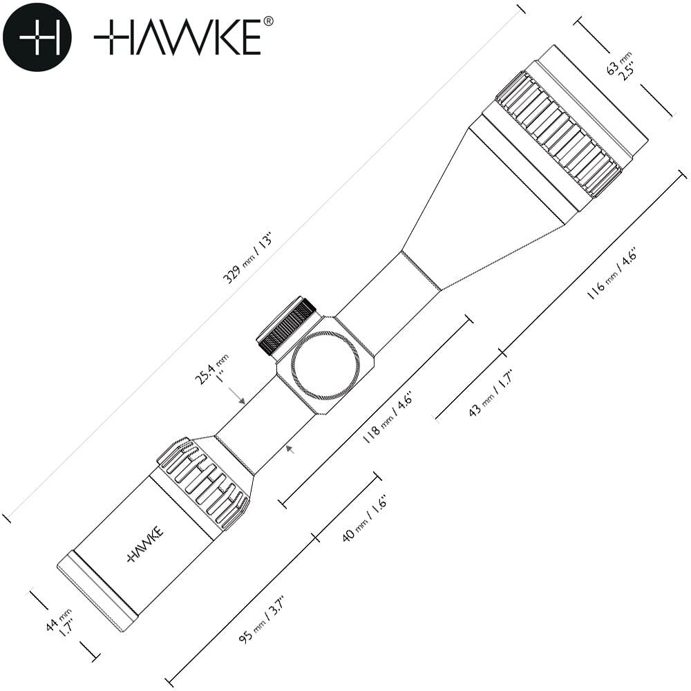 Mira Hawke Airmax 4-12X50 AO 3/6