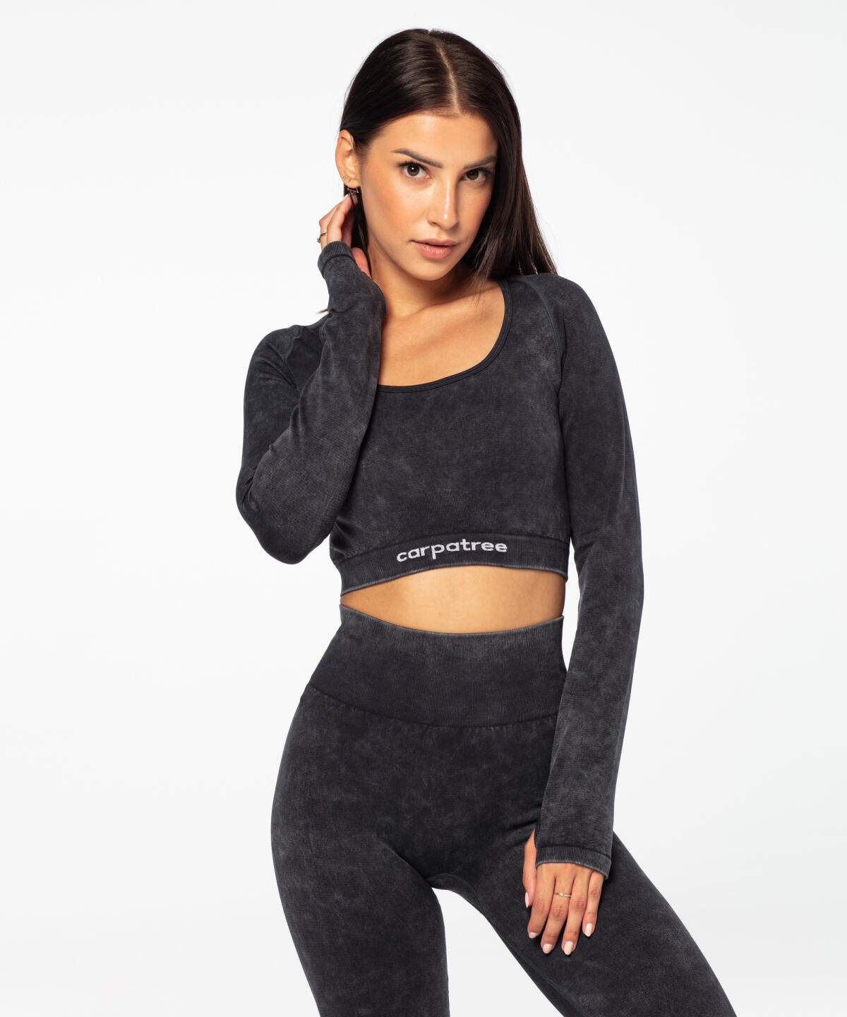 Naadloze sporttop met lange mouwen voor dames Yasmine 2/5