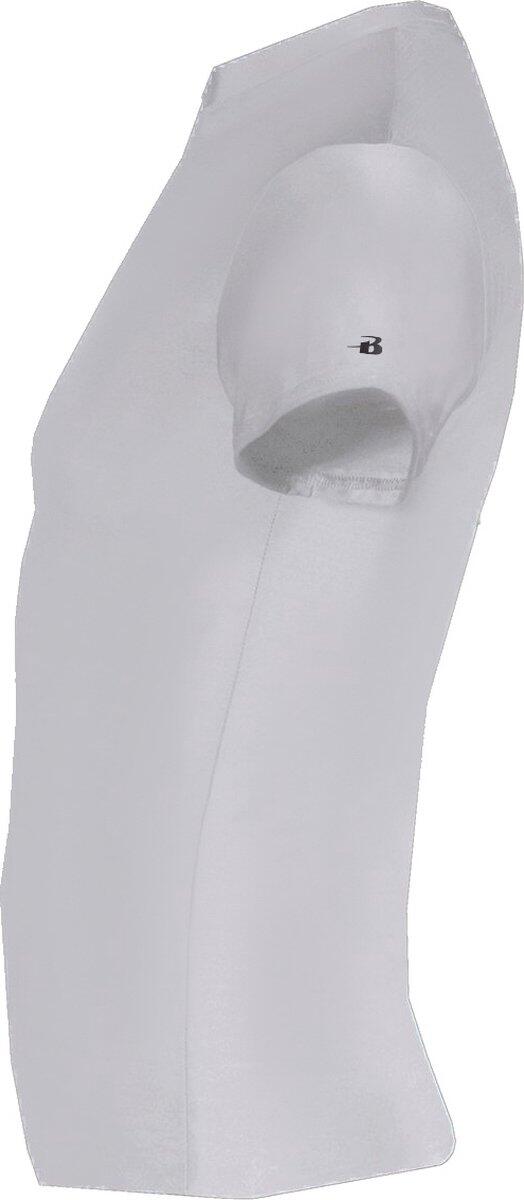Kurzarm-Shirt Pro Compression Herren-Unterhemd Silber X-Large 2/5