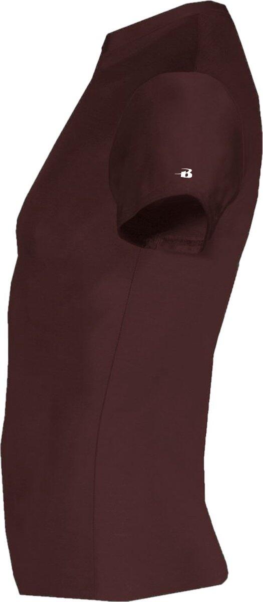 Kurzarm-Shirt Pro Compression Herren-Unterhemd Bordeaux Small 2/5