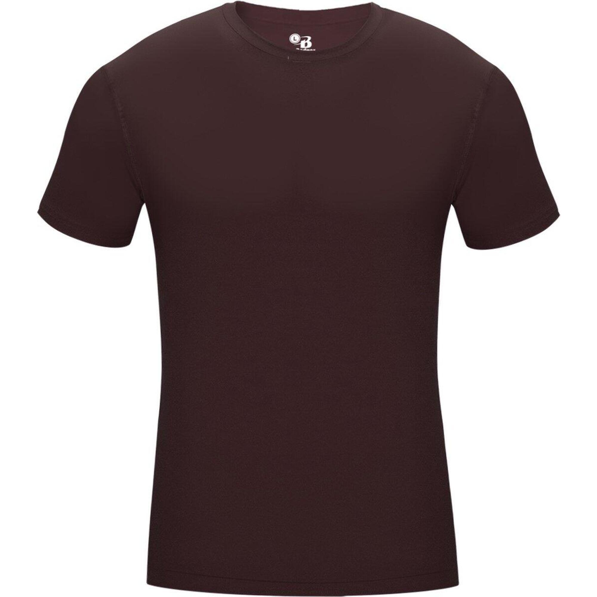 Short-sleeved Pro Compression Men's Underhirt Bordeaux Small