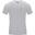 Kurzarm-Shirt Pro Compression Herren-Unterhemd Silber Groß