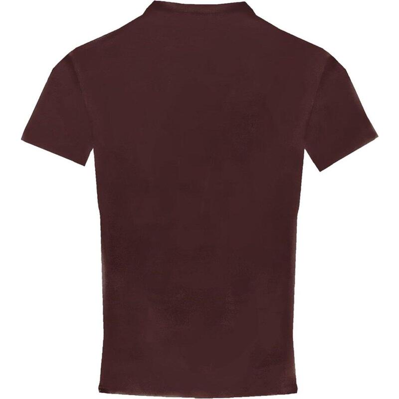 Kurzarm-Shirt Pro Compression Herren-Unterhemd Bordeaux Small
