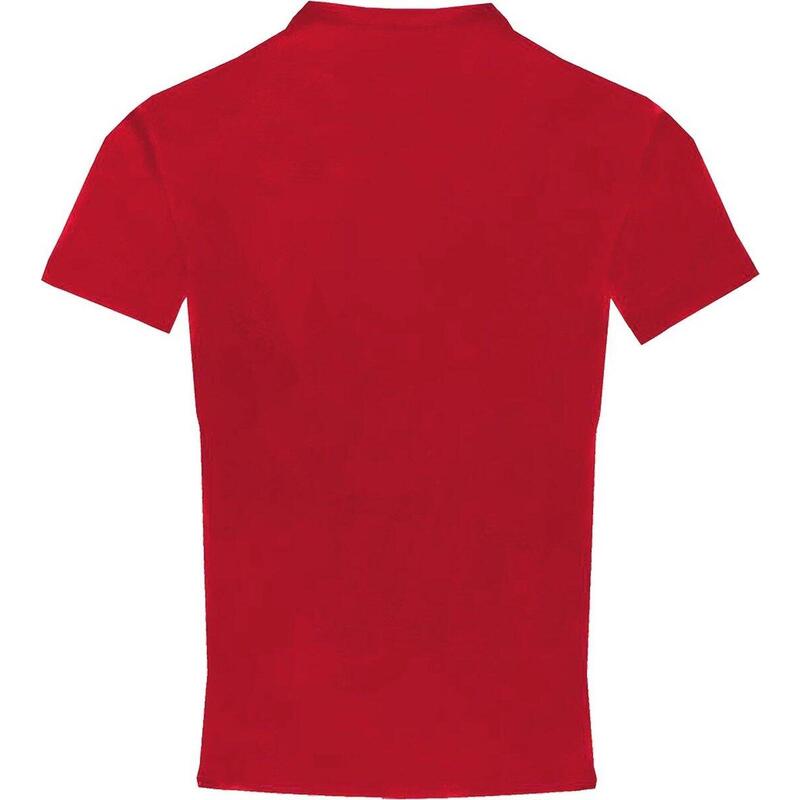 Camisa de manga curta Pro Compression Men's Undershirt Vermelha Média