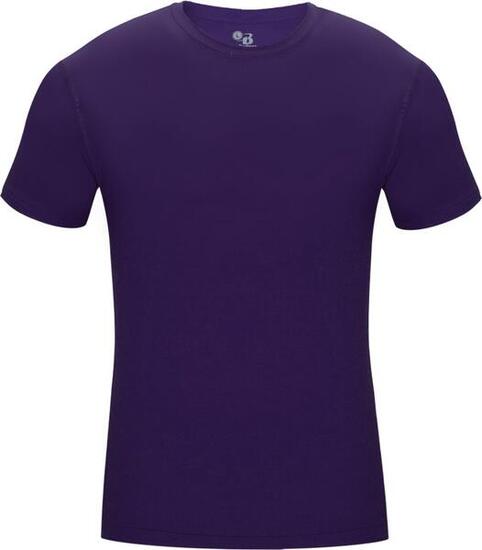 Camicia a maniche corte Pro Compression Uomo Underershirt Viola Medio