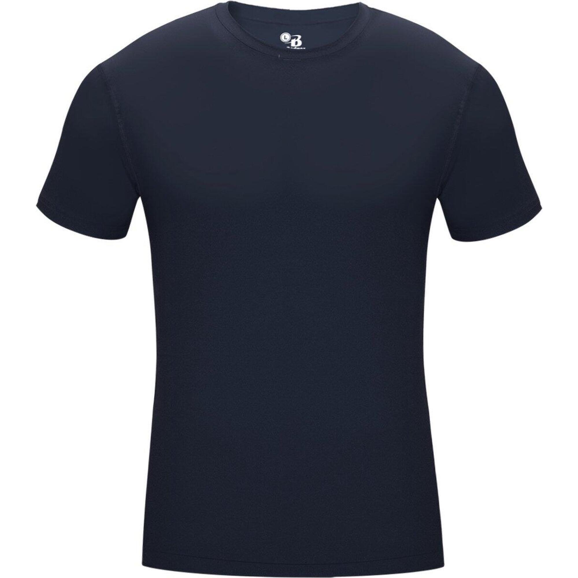 Badger Sport - Chemise À Manches Courtes Pro Compression Men's Undershirt Dark Blue Small - T-shirt Manches Courtes - Bleu - Petit - Decathlon