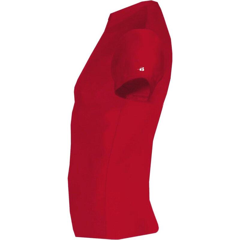 Kurzarm-Shirt Pro Compression Herren-Unterhemd Rot Groß