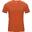 Kurzarm-Shirt Pro Compression Herren-Unterhemd Orange Medium