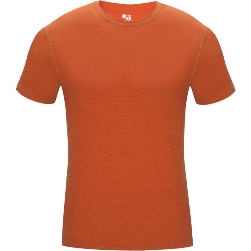 Camisa de manga curta Pro Compression Men's Undershirt Orange Large