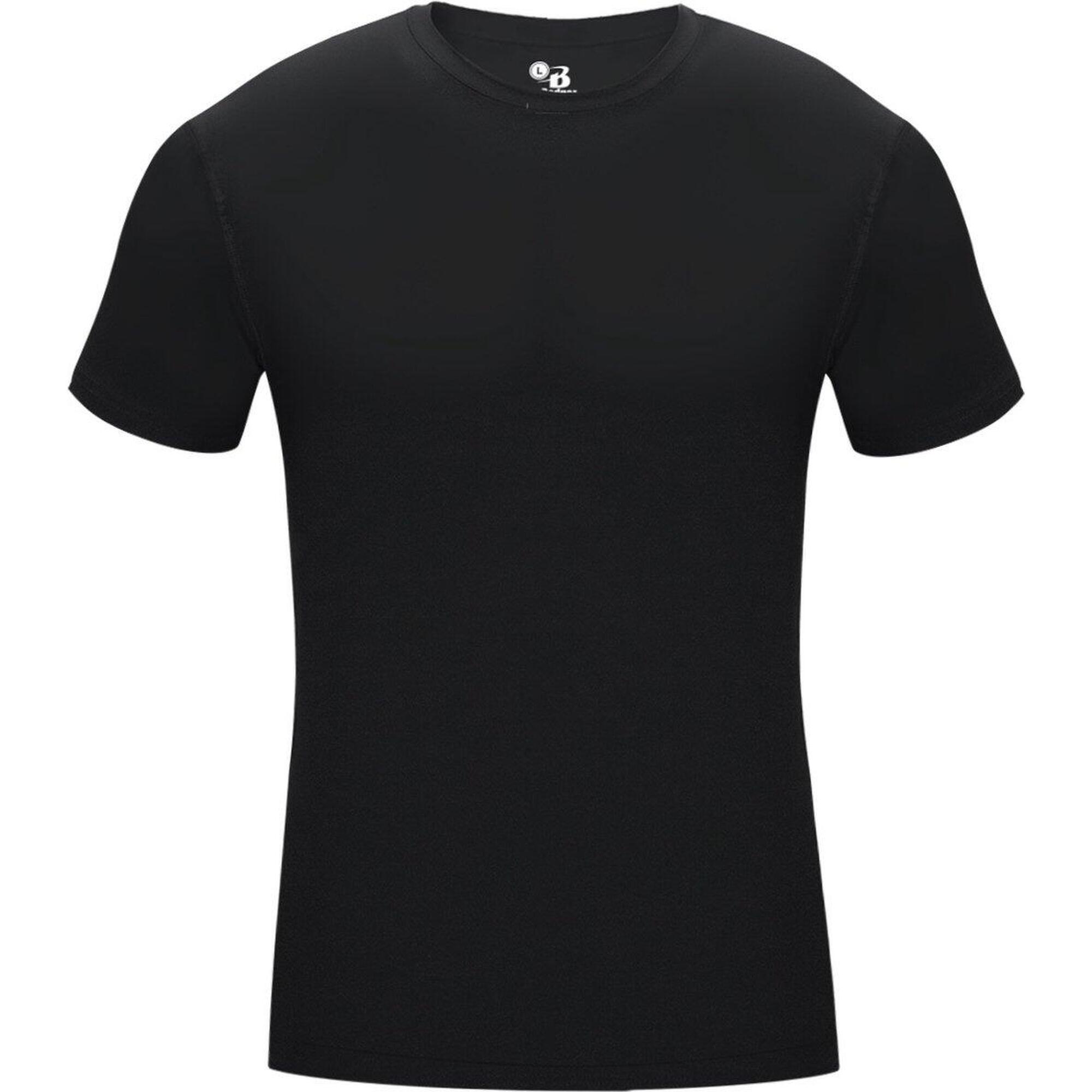 Short-sleeved Pro Compression Men's Undershirt Black Small