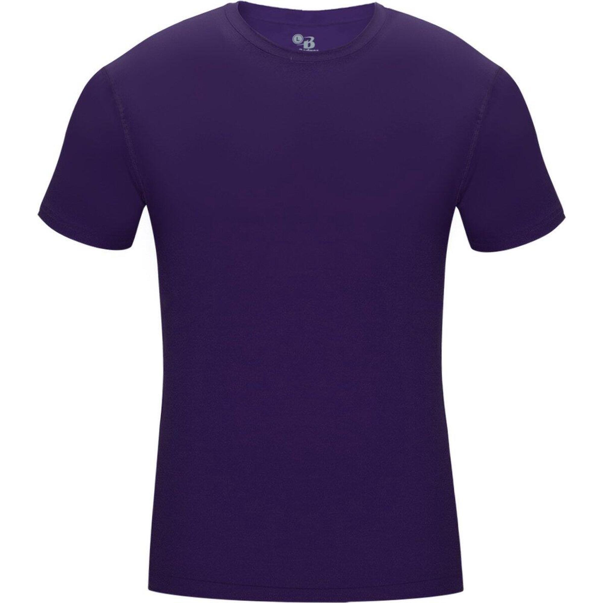 BADGER SPORT Camicia a maniche corte Pro Compression Uomo Underershirt Viola Small