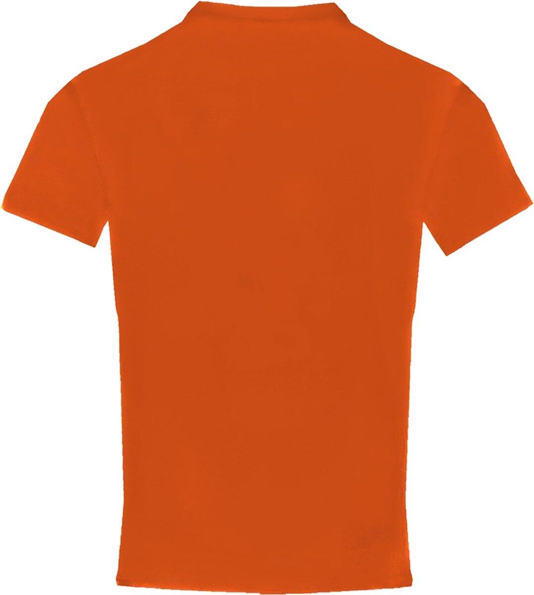 Camiseta manga corta Pro Compression Hombre interior Naranja Mediana 5/5