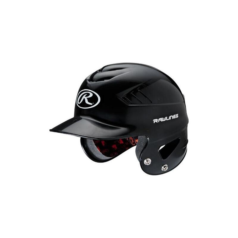 Casque de frappe de baseball RCFH Baseball Kids Softball Black Fits Most