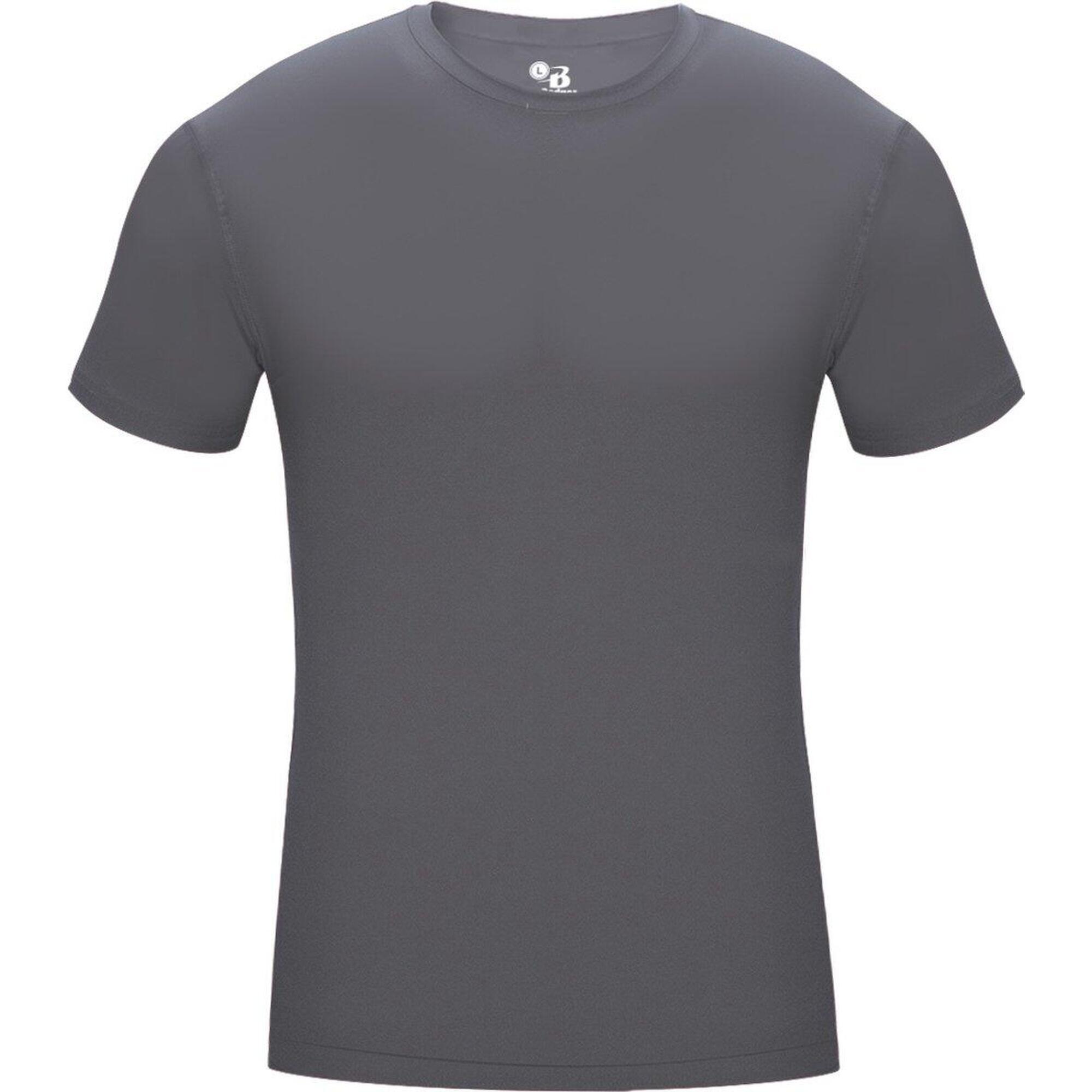 Maglia intima Pro Compression a maniche corte da uomo Grigio scuro Grande