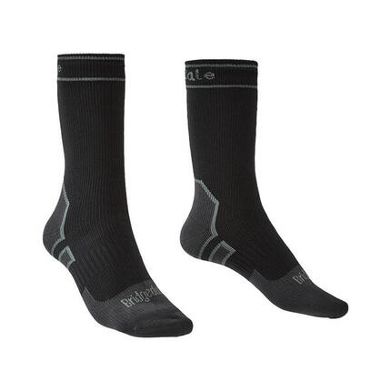 Bridgedale Chaussette Storm Légère - Chaussette Imperméable - Noir/Gris Moyen