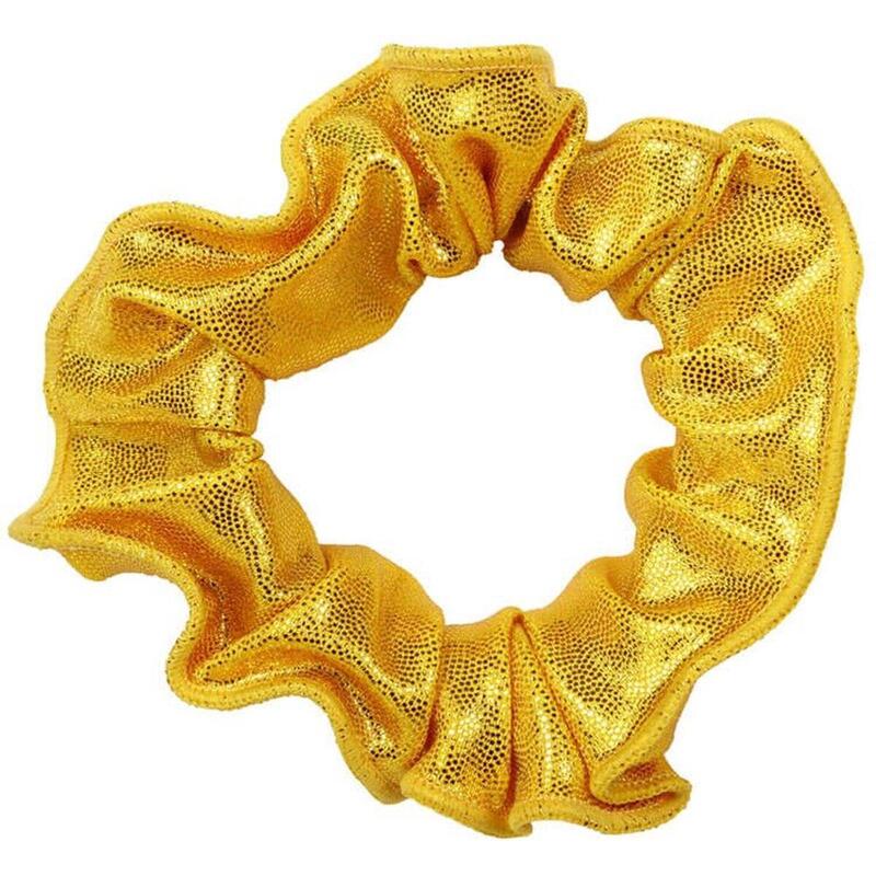 Scrunchie Mystique Gloss Gymnastics Girls Elastic Yellow