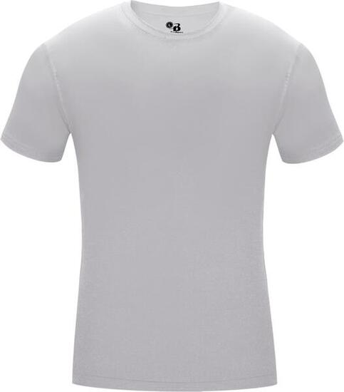 Kurzarm-Shirt Pro Compression Herren-Unterhemd Lila Medium