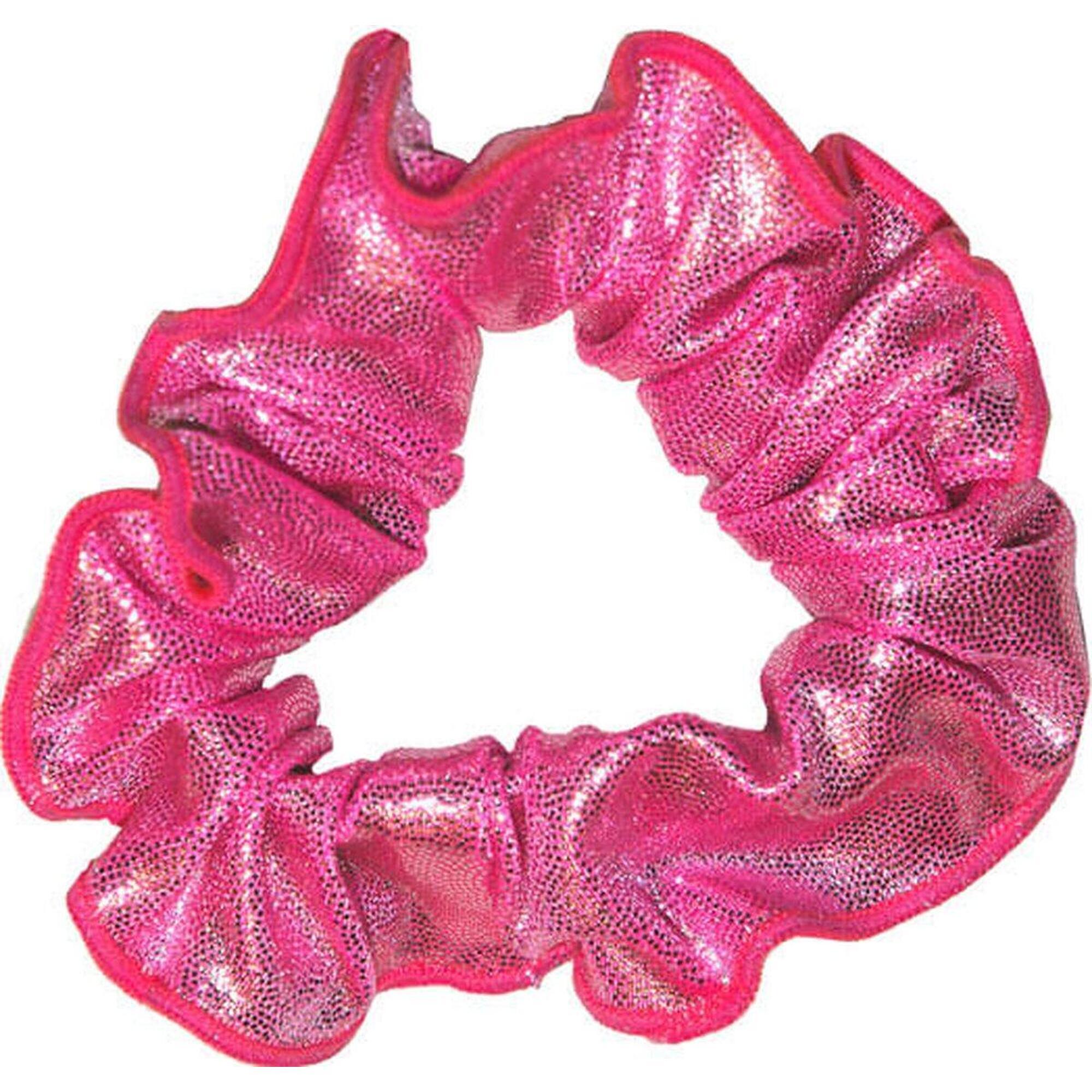 SNOWFLAKE Haargummi Mystique Glanz Stoff Gymnastik Mädchen elastisch rosa