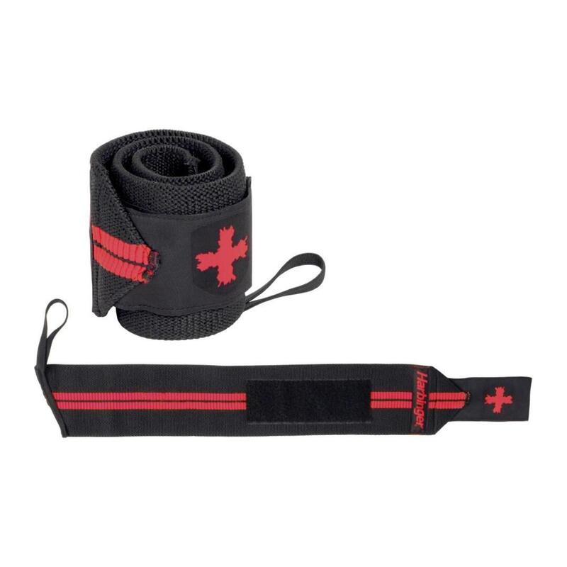 Armband für Gewichtheben und Bodybuilding - Schwarz/Rot