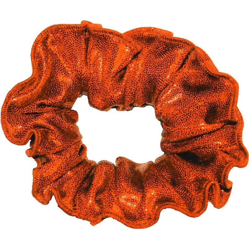 Scrunchie per capelli Mystique Gloss Tessuto Ginnastica Elastico Arancione