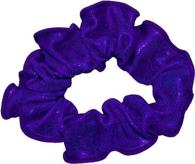 Haar scrunchie mystique glansstof turnen meisjes elastisch paars
