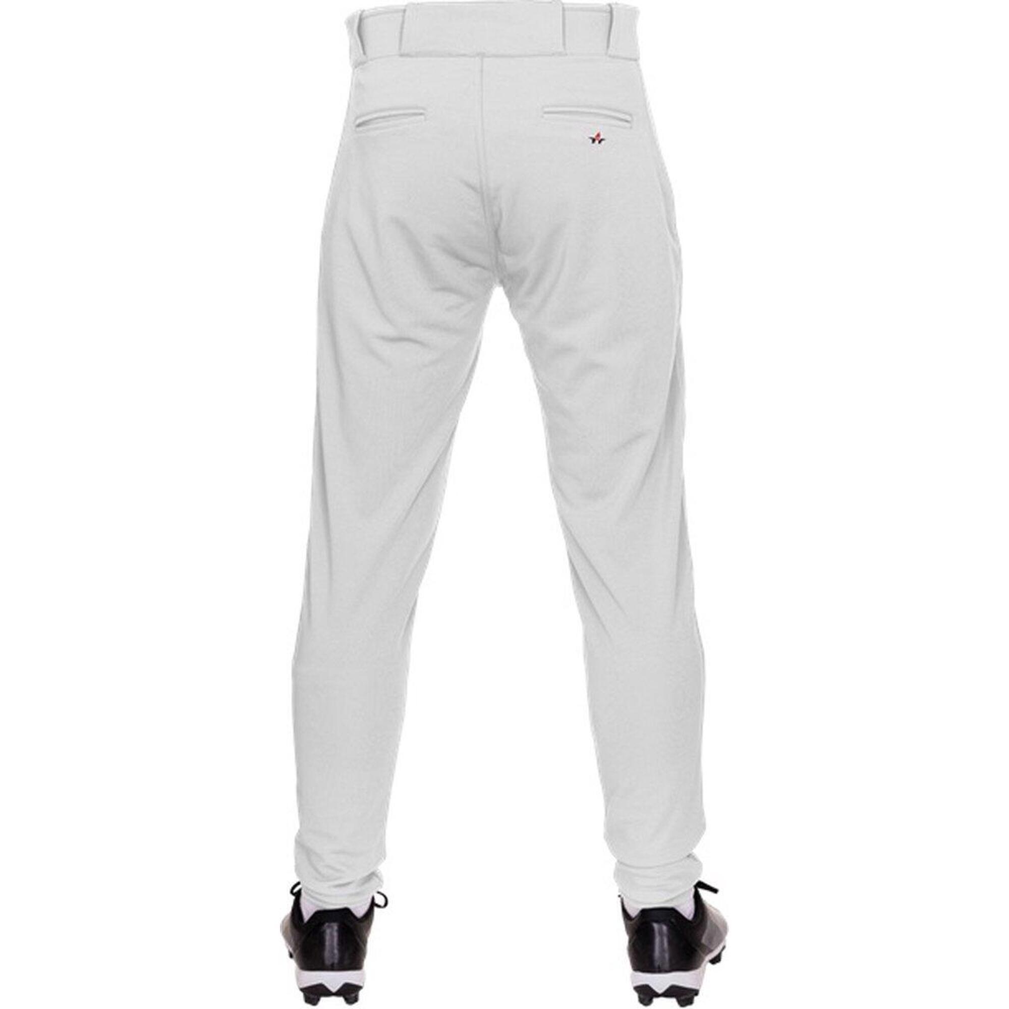 Men's Crush Baseball Pants Tapered White Small