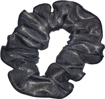 Haar scrunchie mystique glansstof turnen meisjes elastisch anthraciet
