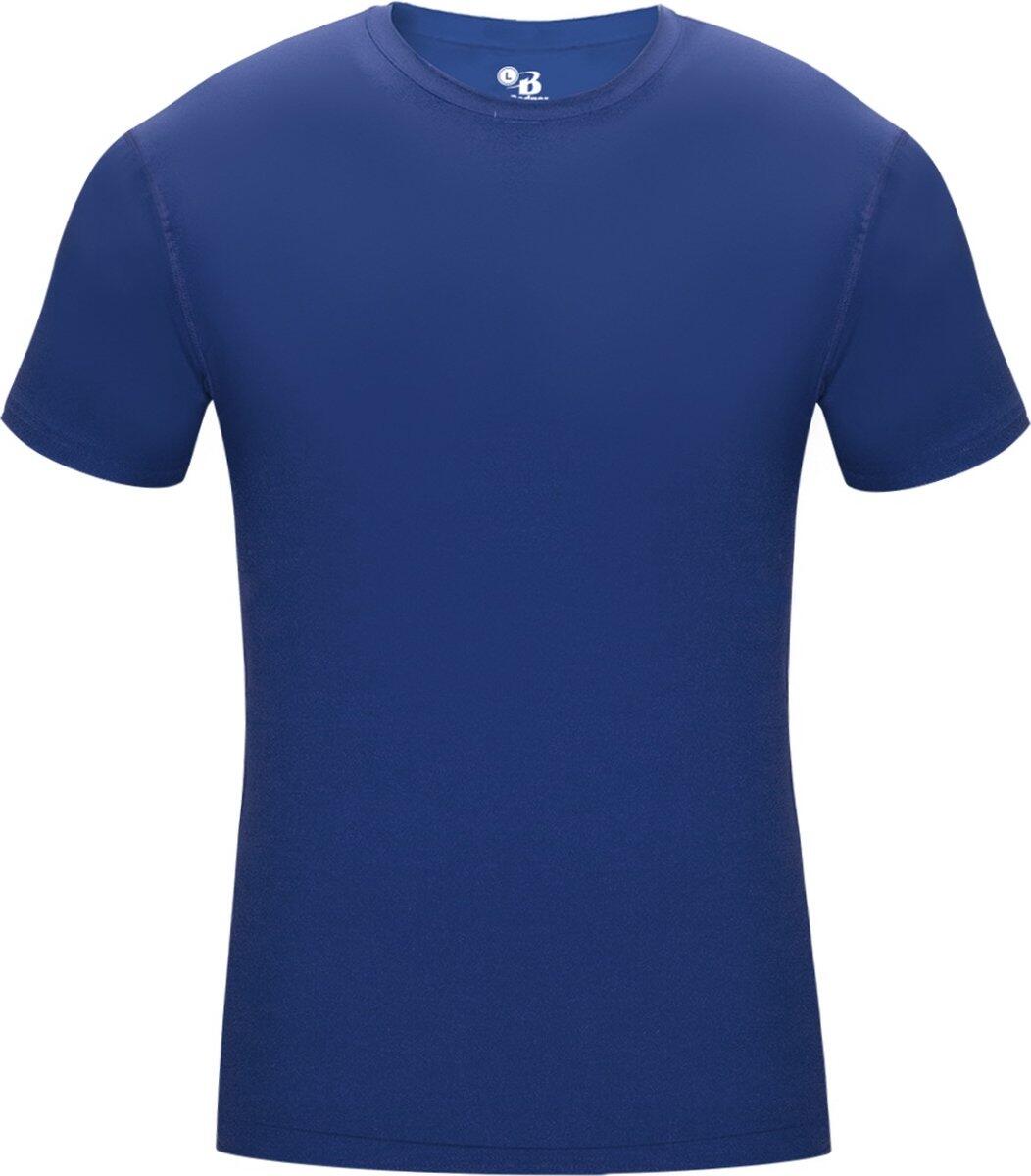 Camiseta manga corta Pro Compression Hombre interior Azul Cobalto X-Grande 3/5
