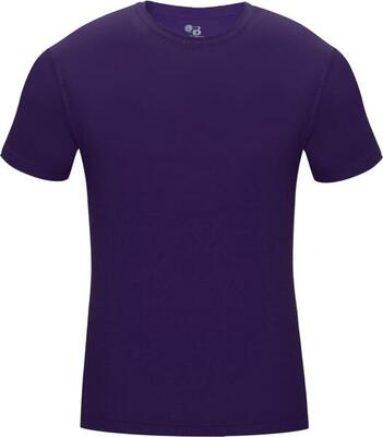 Shirt met korte mouwen pro compression heren ondershirt paars x-large