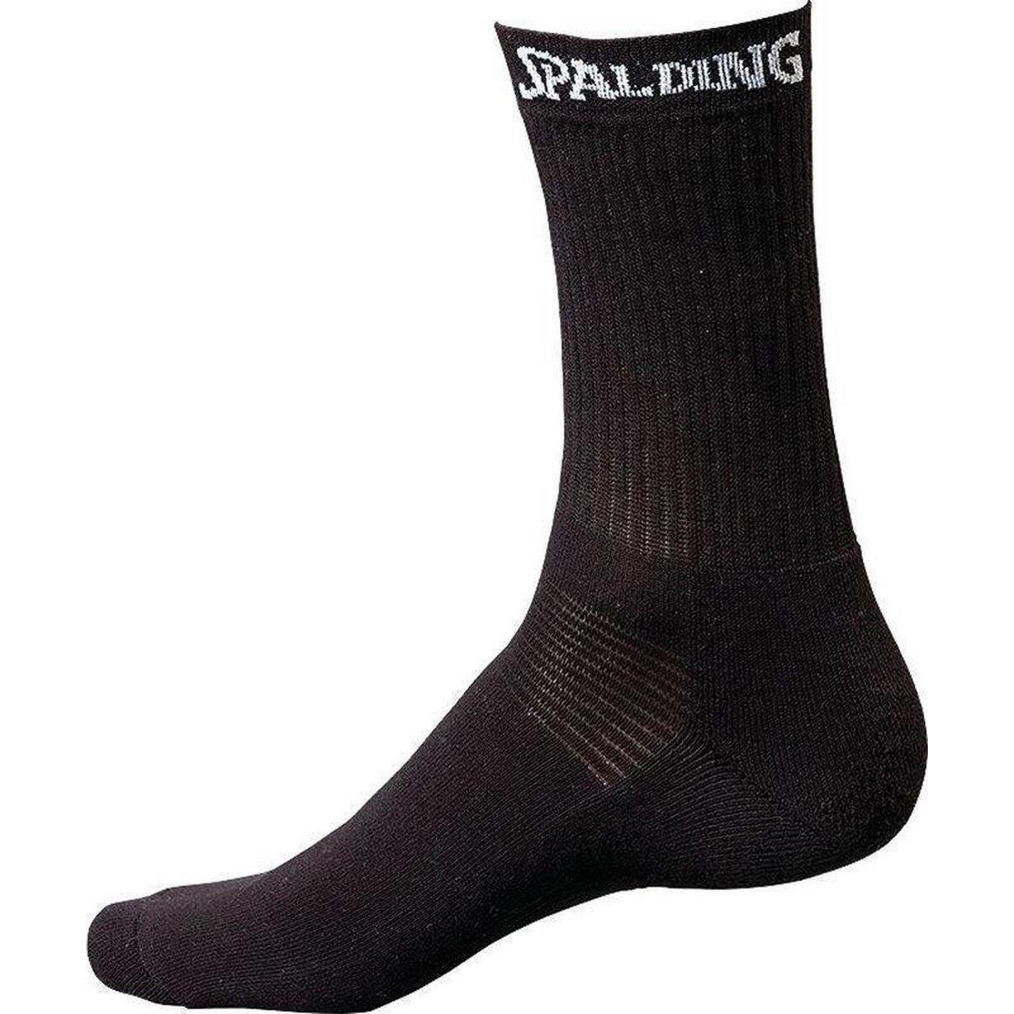 Men's Mid Cut Basketball Socks Black 46-50