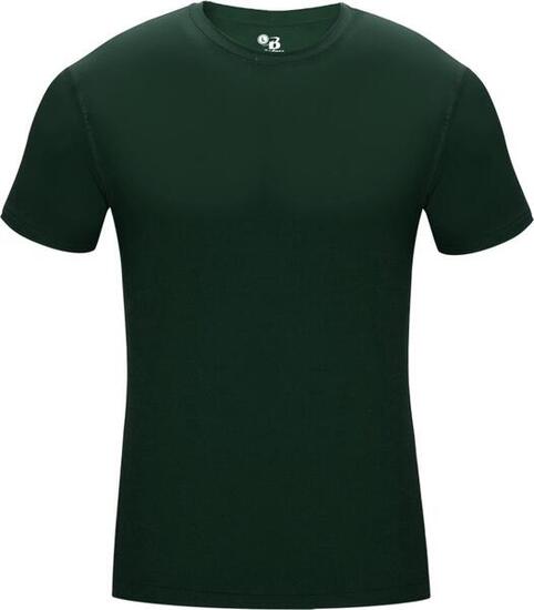 Camicia a maniche corte Pro Compression Uomo Verde scuro X-Large